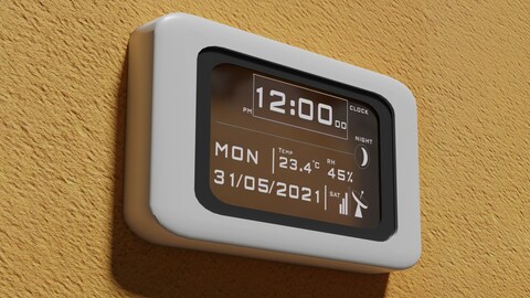 Modern Clock 3D-Model