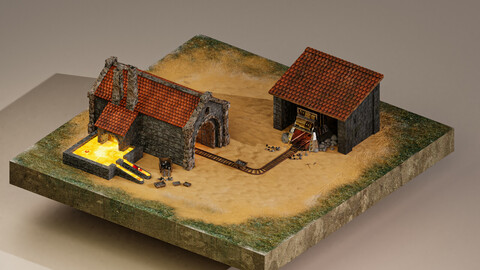 Iron Mine Level 15 3D Model