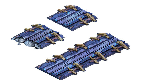 Mining field - maglev transport track 01