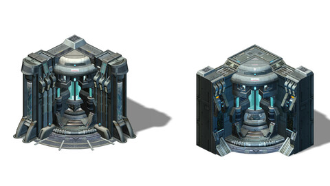 Sci Fi Building-connection wall 01