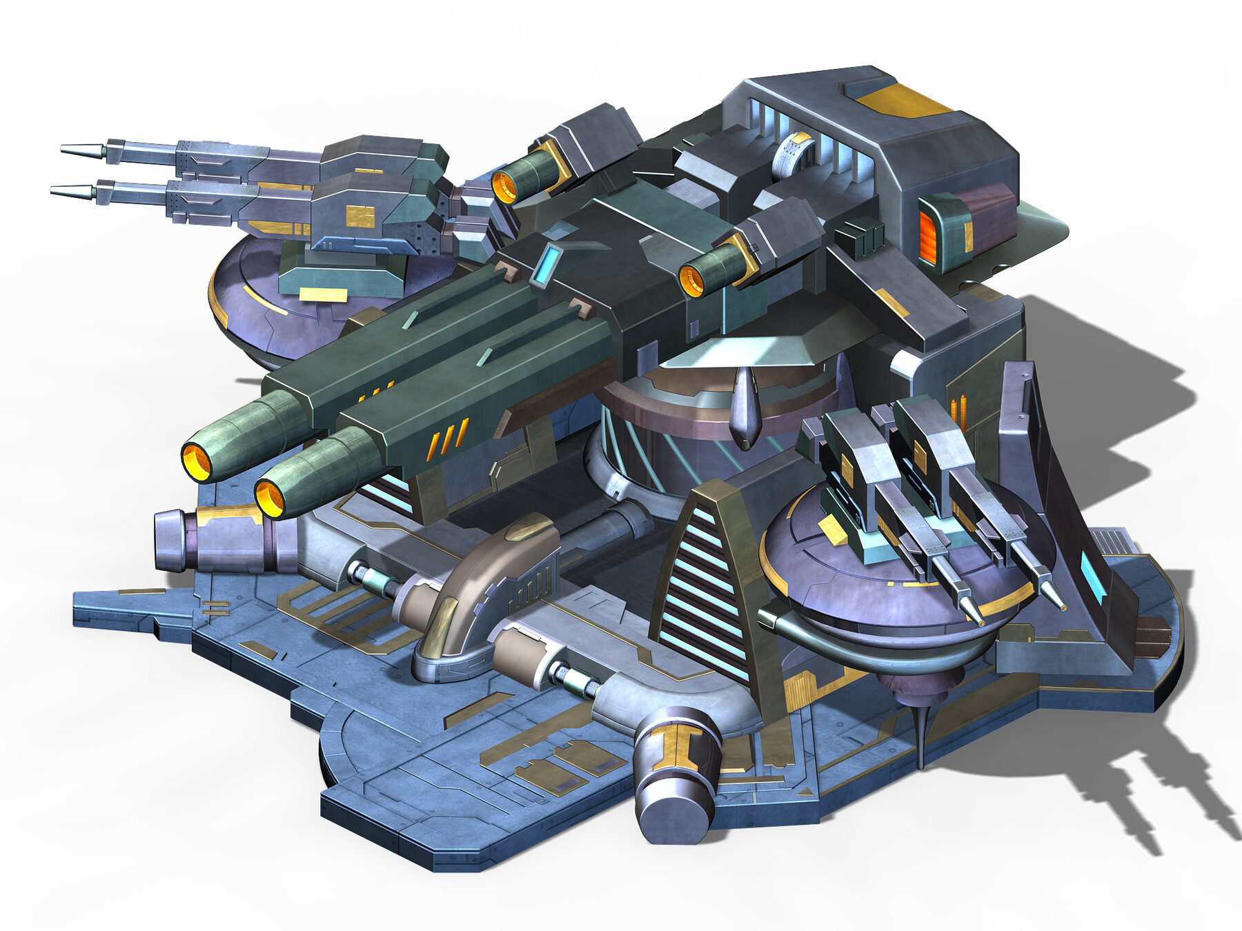 ArtStation - Spaceship - guardian turret 03 | Game Assets