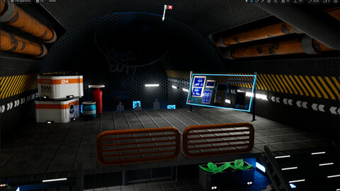 Game Ready Fire room Scene