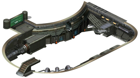 Sci Fi Building- Aerial port