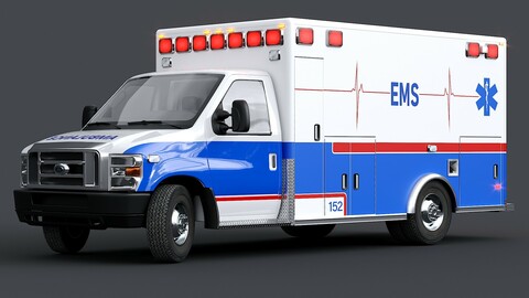 Ford E-Series Ambulance with Interior
