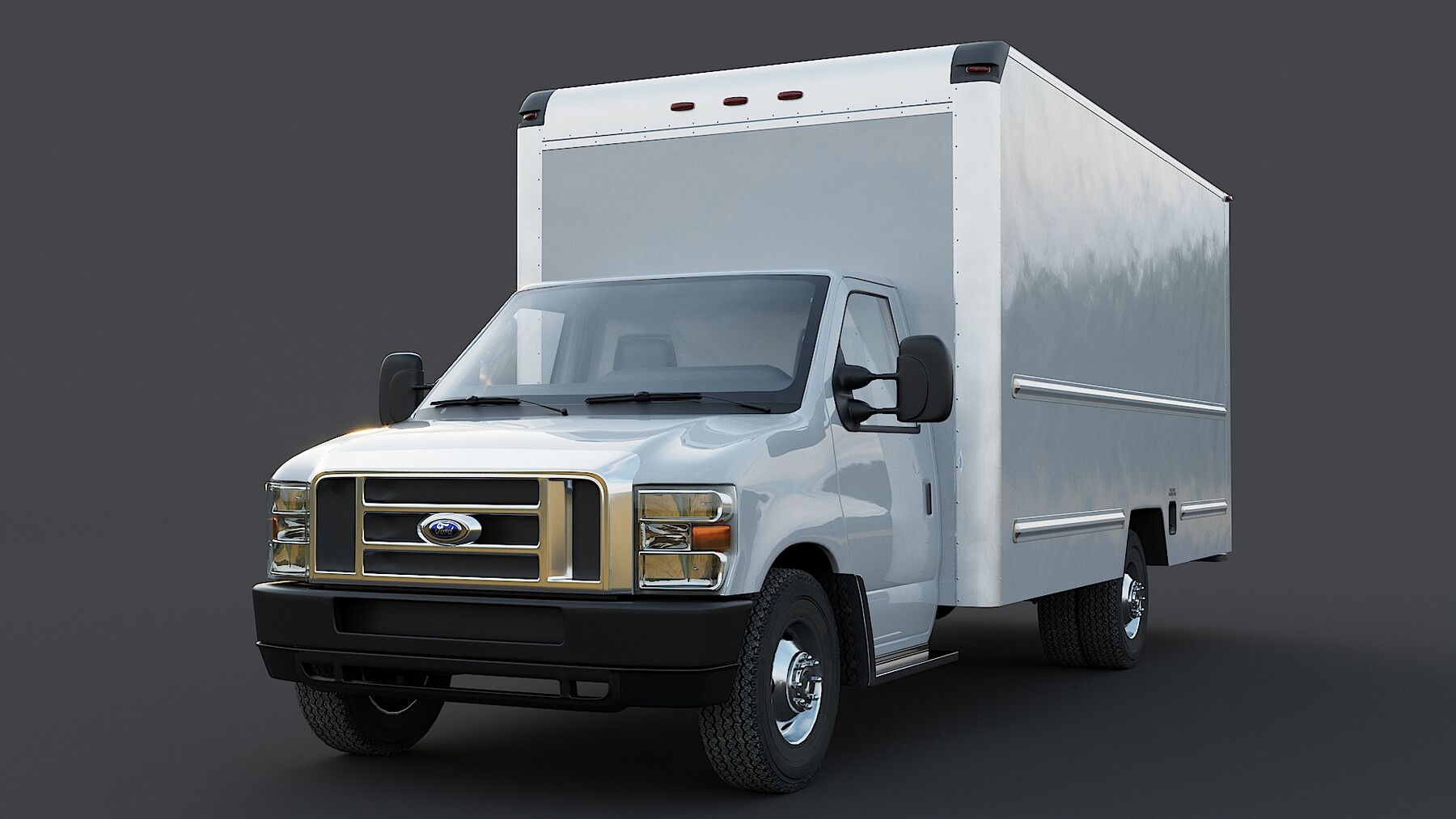 Artstation Ford 50 Cargo Box Truck 3d Model Resources