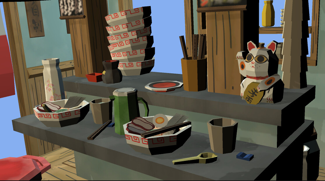 ArtStation - Modular Ramen Shop Game Ready | Game Assets