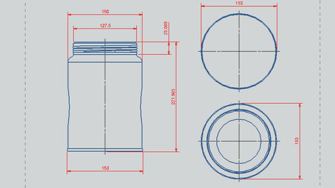 Packaging bottle can design download, can packaging 3D can design download