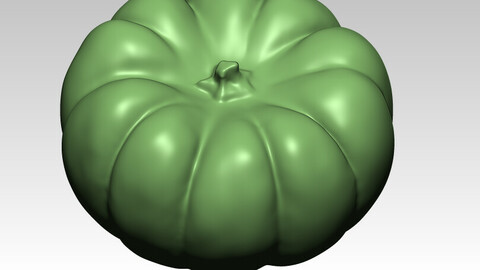 Download STL format of pumpkin 3D drawing, 3D printing and downloading of pumpkin structure model drawing