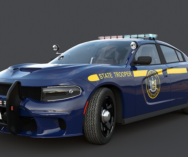 ArtStation - Dodge Charger Hellcat New York State Police | Resources