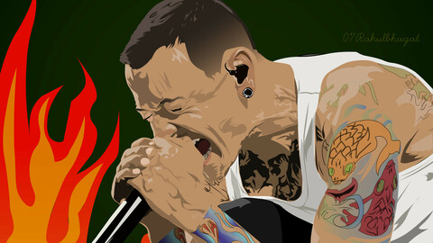 CHESTER BENNINGTON ILLUSTRATION
