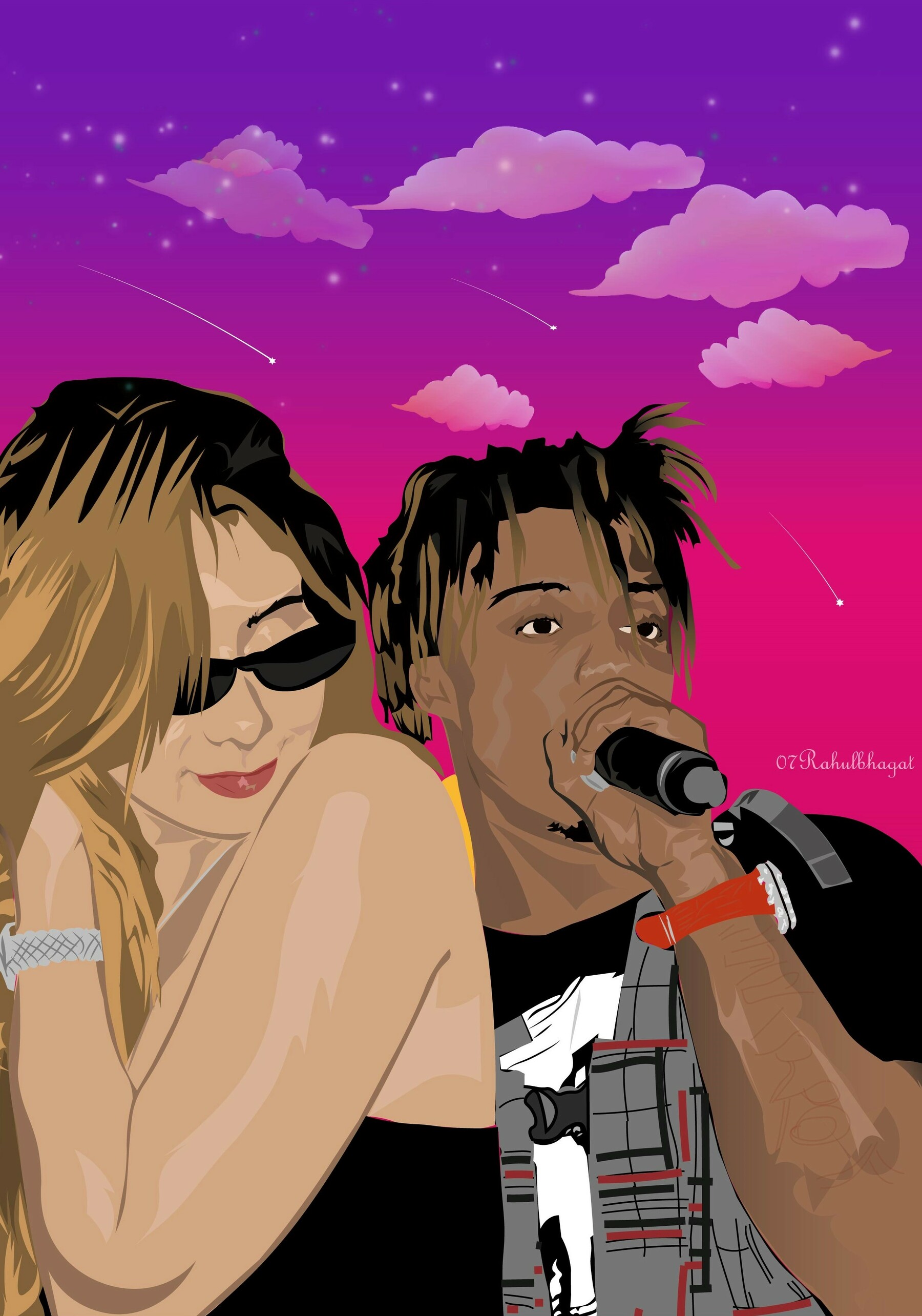 Juice Wrld Ally lotti Illustration