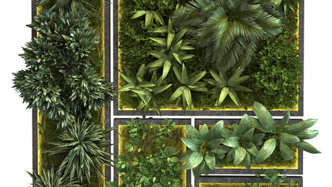 green wall set 088