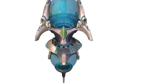 Sci Fi Building-Particle Producer 01