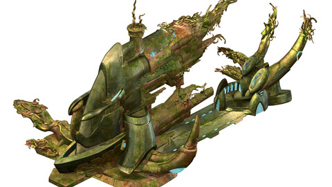 High temperature melting - object debris 06