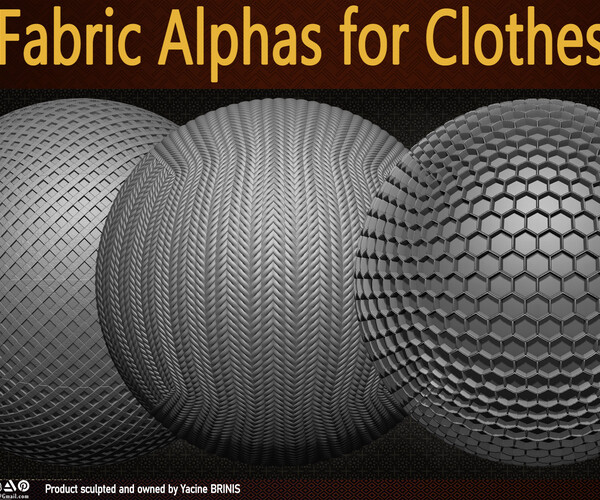 ArtStation - 50 Fabric Alphas for Clothes Vol 01 | Resources