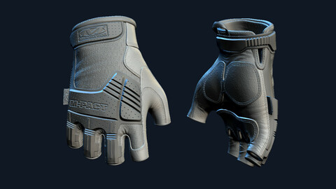 Fingerless Gloves MECHANIX M-Pact - Military govles