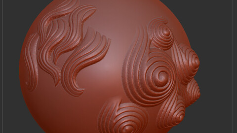 Download 7 ZBrush lion hair brushes,  antique stone lion hair brushes, Animal hair brush gray image download, animal hair alpha brush download。