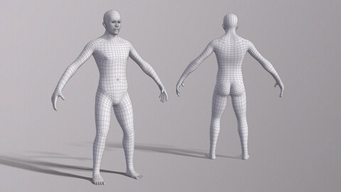 Lowpoly Human Base Mesh