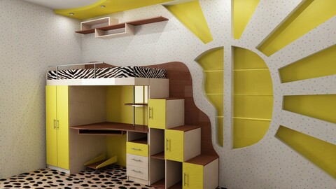 Picture of furniture for a children's room.