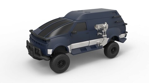 Diecast 3D printable model RV from Hell from the movie Tango and Cash Scale 1:24