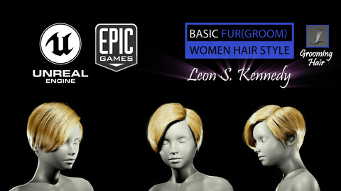 Leon Scott Kennedy Grooming Real-Time Hairstyle Unreal Engine 4