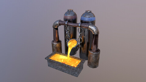 Mine Boiler 3D Model
