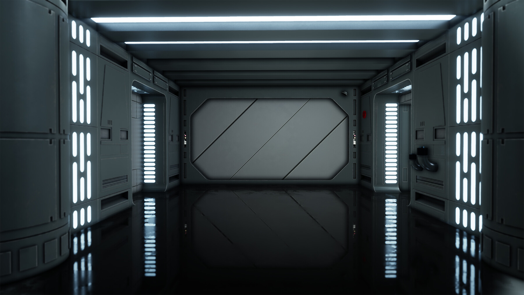 ArtStation - Starwars Death Star Hanger and Corridors Fan Art scenes ...