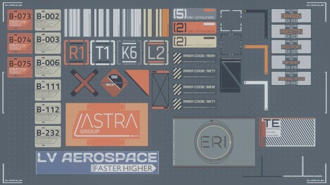 [Free] Sci-fi decals and labels