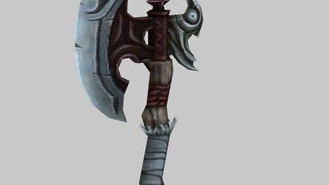 Low poly 3D games - Weapons - Axe 05