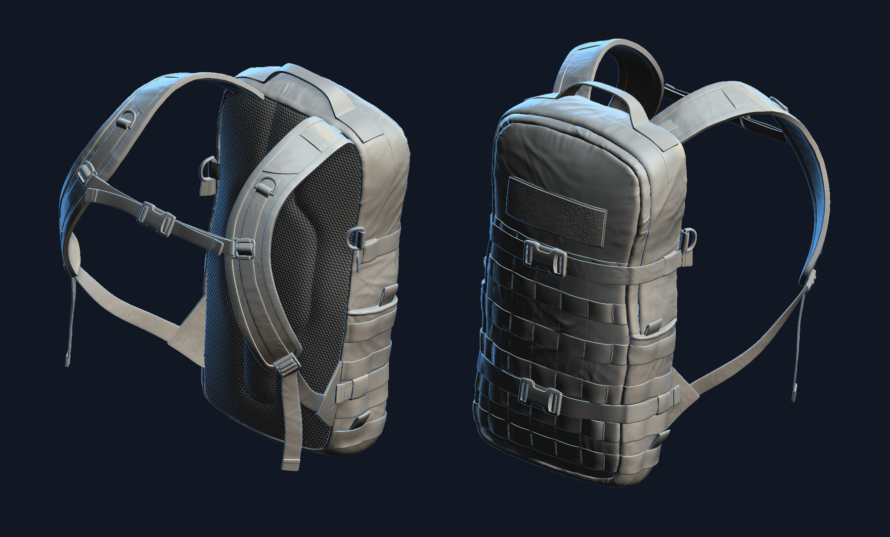 ArtStation Backpack TT ESSENTIAL MKII tactical military equipment