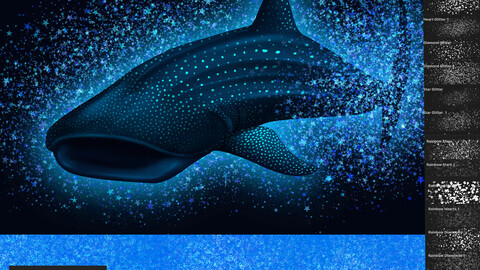 54 Sparkle Brushes for Procreate