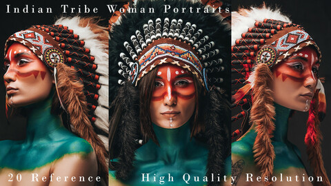 Indian Tribe Woman Portraits Vol 2