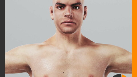 Human Male Body Textured - Anatomy