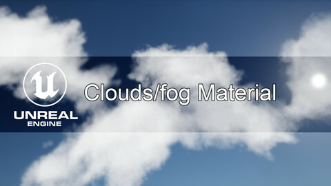 Unreal Engine clouds/fog material (volumetric + cards)