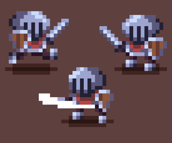 ArtStation - Pixel character sprite - Knight | Game Assets