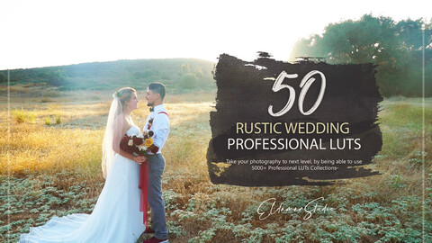 50 Rustic Wedding LUTs and Presets Pack