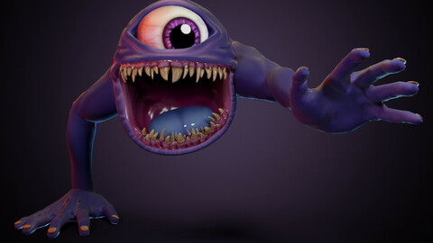 Eyeball creature - Free Rig