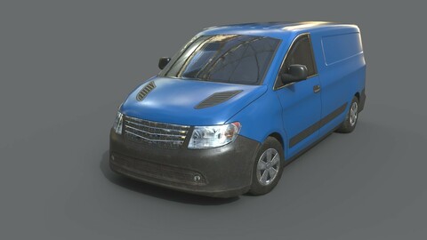 Generic Minivan Blue