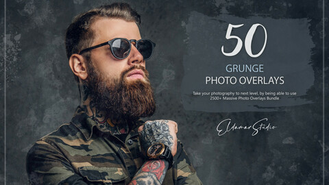 50 Grunge Photo Overlays