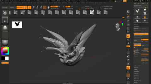 3d head ZBrush