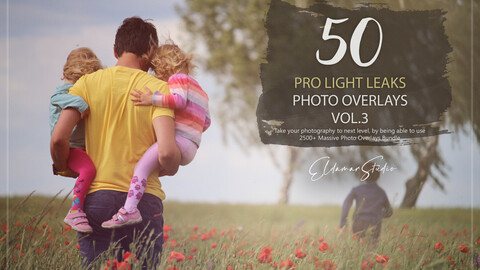 50 Pro Light Leaks Photo Overlays - Vol. 3