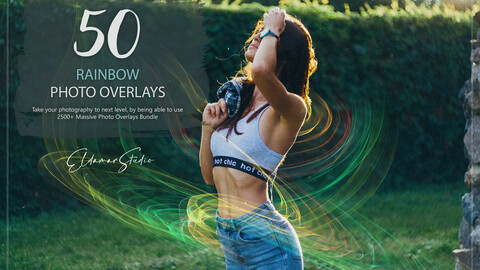 50 Rainbow Photo Overlays