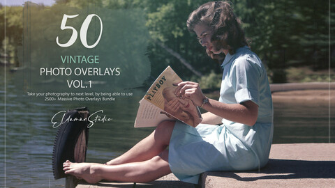 50 Vintage Photo Overlays - Vol. 1