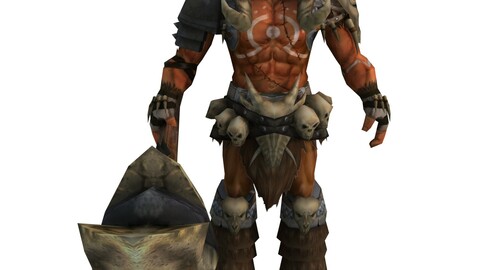 Game 3D Character - Warrior Ujung