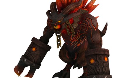 Game 3D Character - Candle Dragon