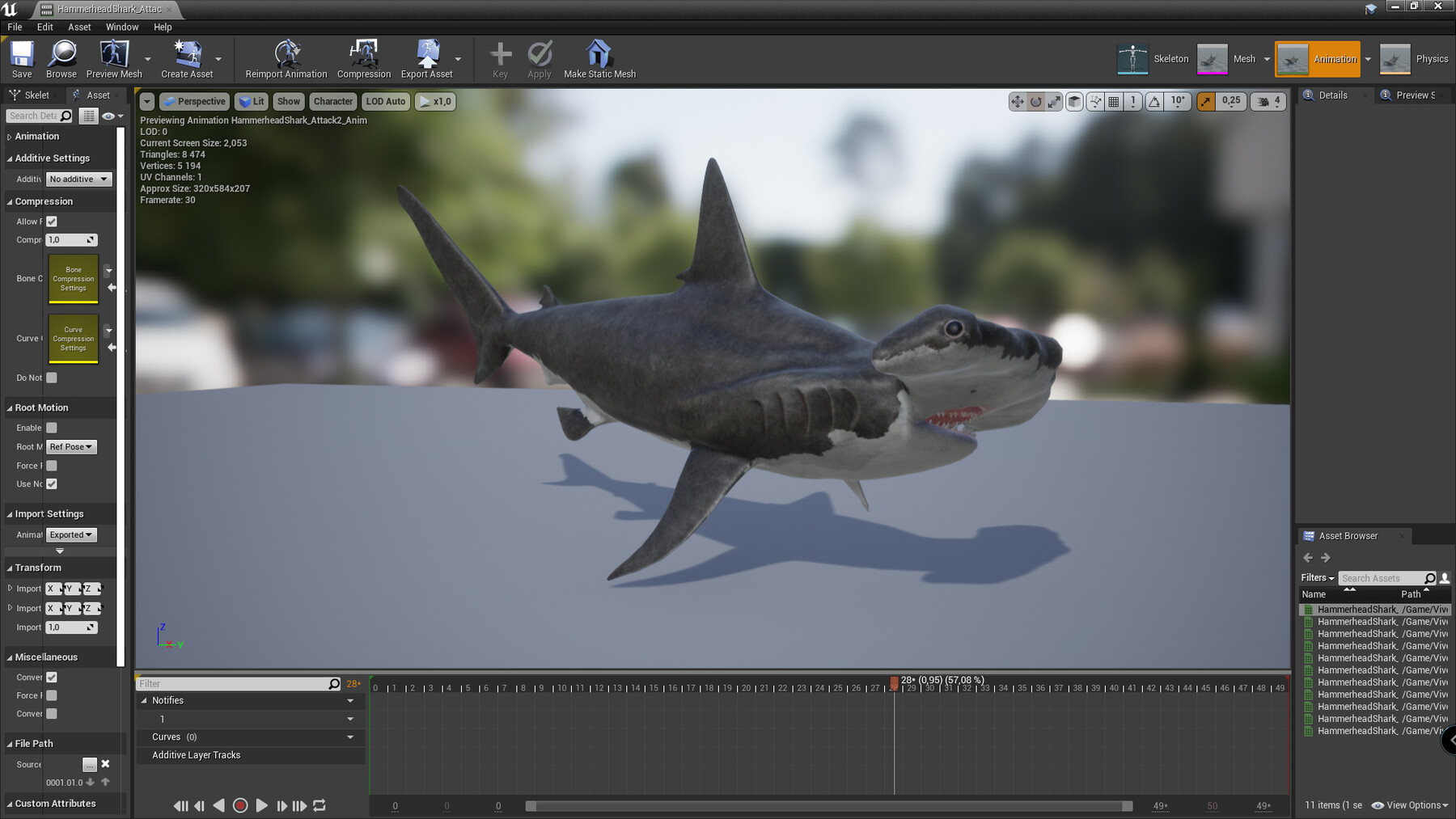 ArtStation - Hammerhead Shark - Game Ready | Game Assets