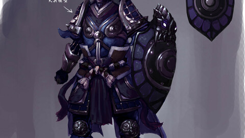 Low poly 3D characters-Soul of the Shield Soldier