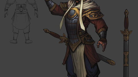 Low poly 3D characters-Dragon Pit Manager