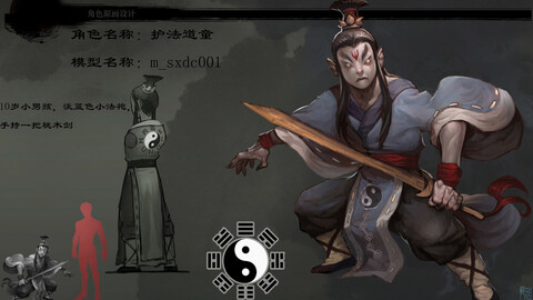 Low poly 3D characters - Protector