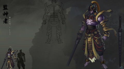 Low poly 3D characters-monitor